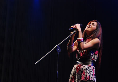 Shery en el concierto de Miguel Bose